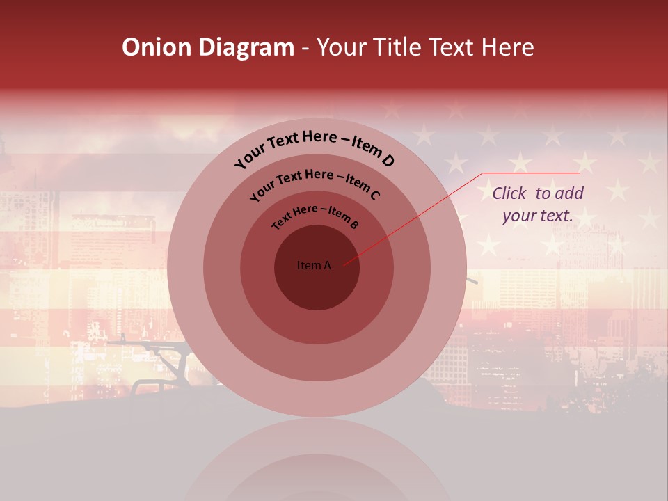 Two Soldiers With Guns In Front Of An American Flag PowerPoint Template