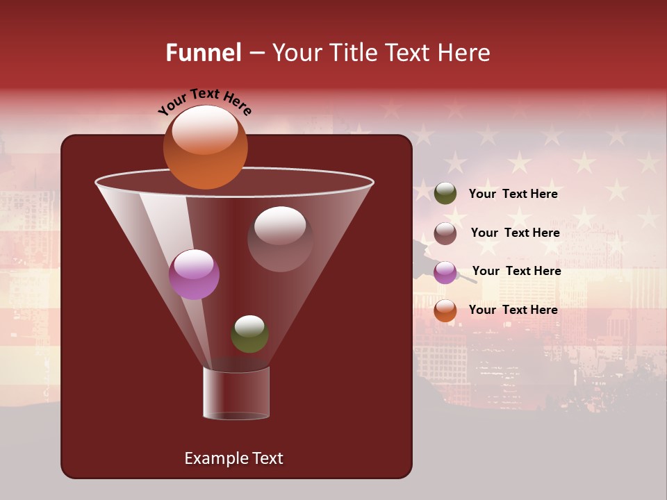 Two Soldiers With Guns In Front Of An American Flag PowerPoint Template