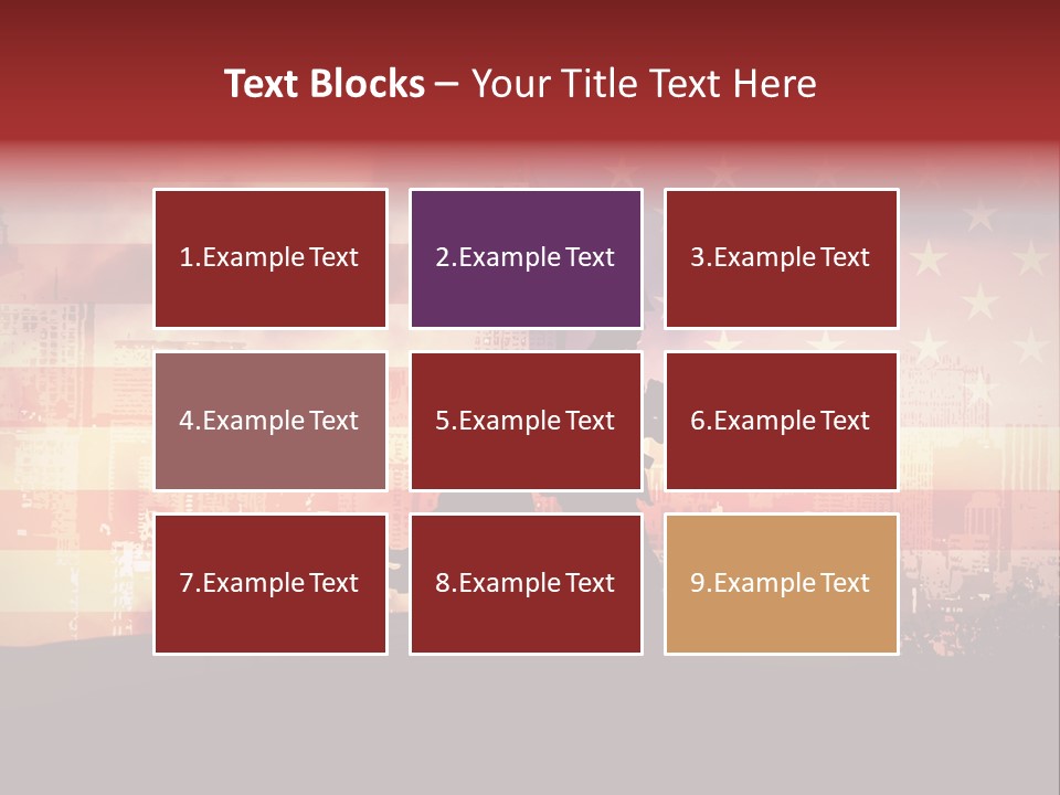 Two Soldiers With Guns In Front Of An American Flag PowerPoint Template