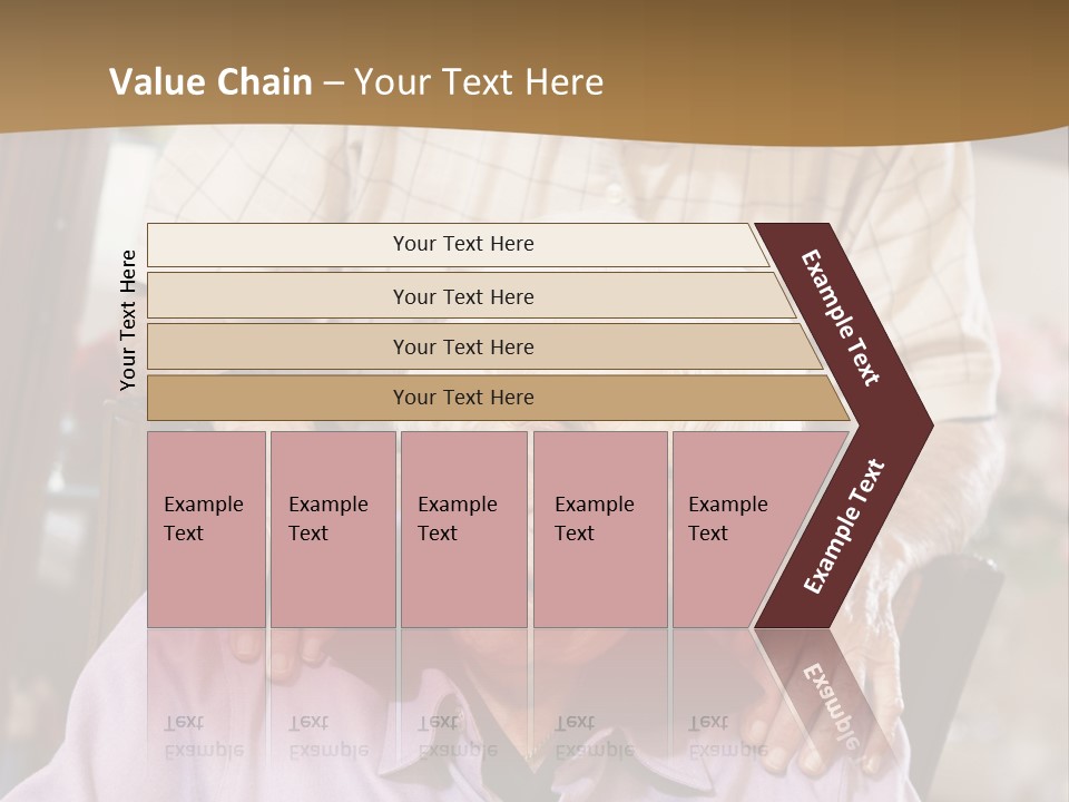 An Elderly Man Sitting In A Wheel Chair Next To A Woman PowerPoint Template