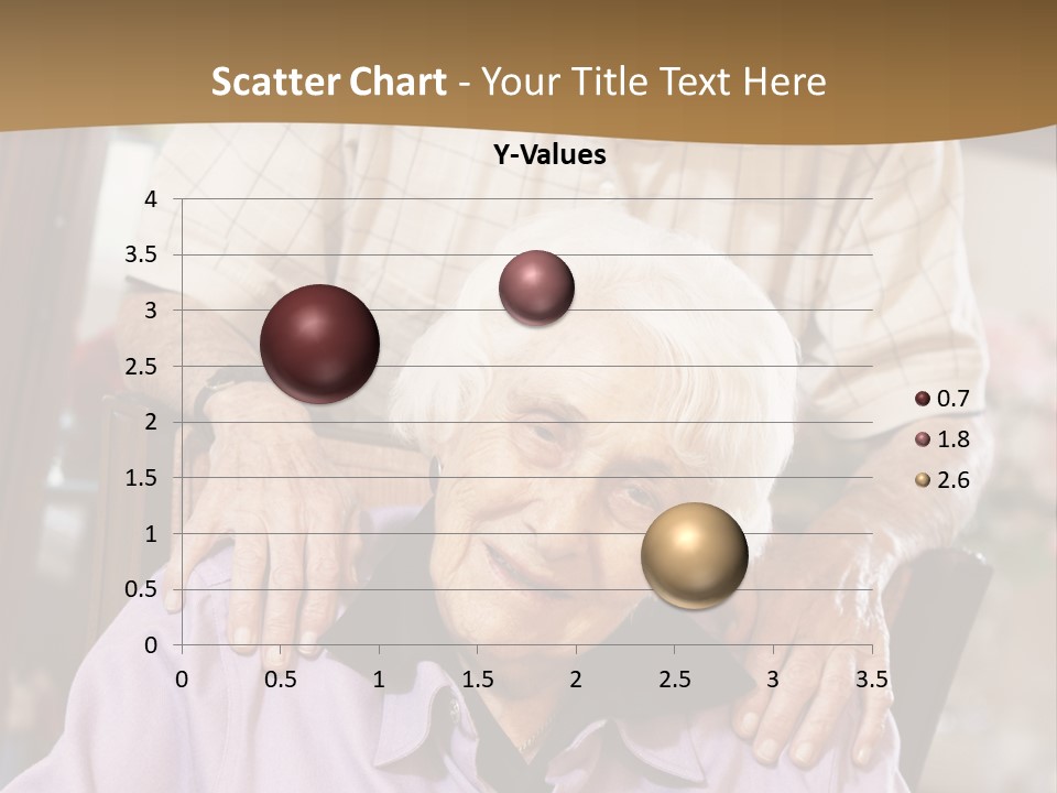 An Elderly Man Sitting In A Wheel Chair Next To A Woman PowerPoint Template