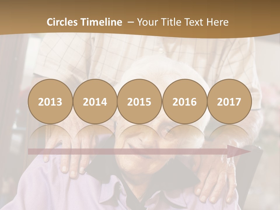 An Elderly Man Sitting In A Wheel Chair Next To A Woman PowerPoint Template