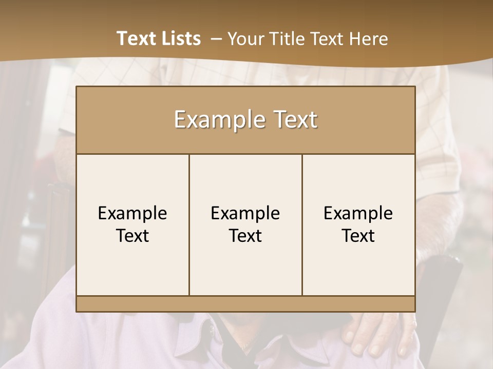An Elderly Man Sitting In A Wheel Chair Next To A Woman PowerPoint Template