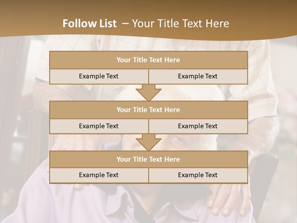 An Elderly Man Sitting In A Wheel Chair Next To A Woman PowerPoint Template
