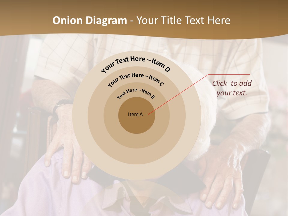 An Elderly Man Sitting In A Wheel Chair Next To A Woman PowerPoint Template