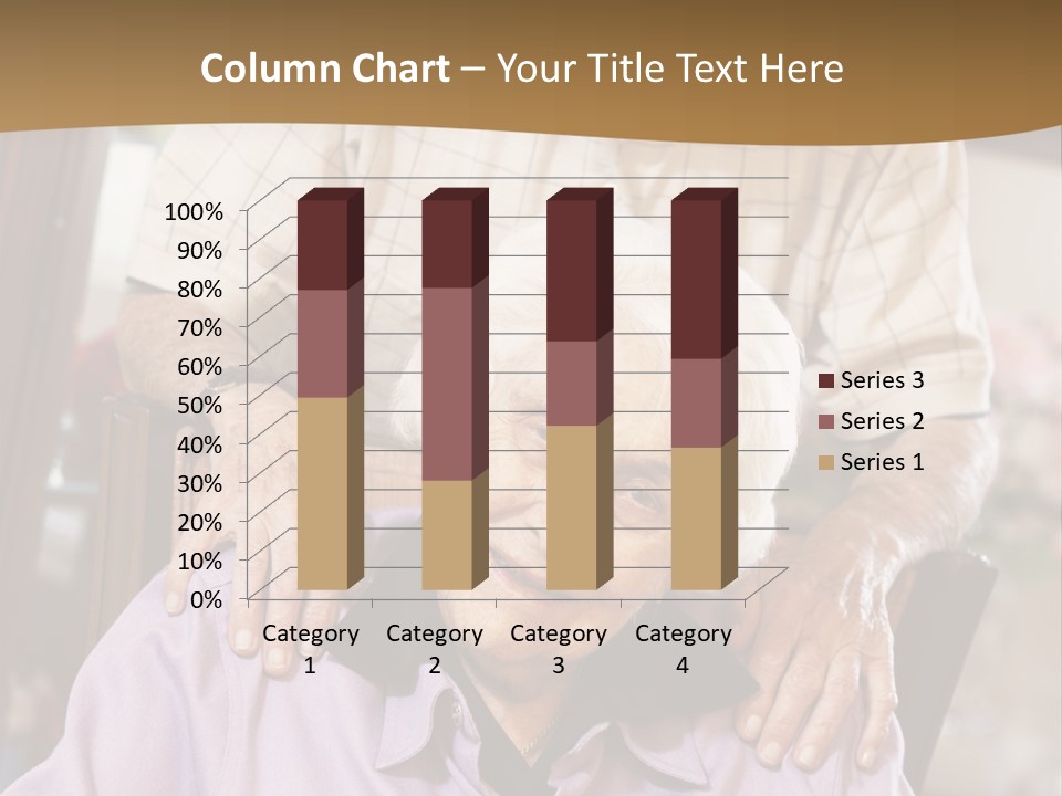 An Elderly Man Sitting In A Wheel Chair Next To A Woman PowerPoint Template