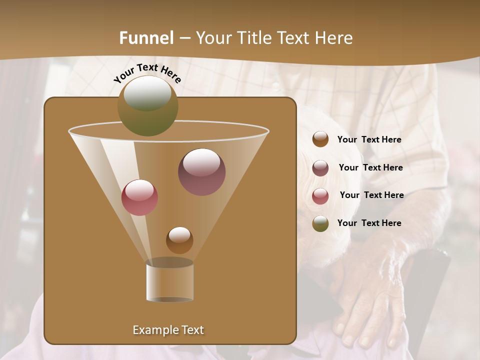 An Elderly Man Sitting In A Wheel Chair Next To A Woman PowerPoint Template