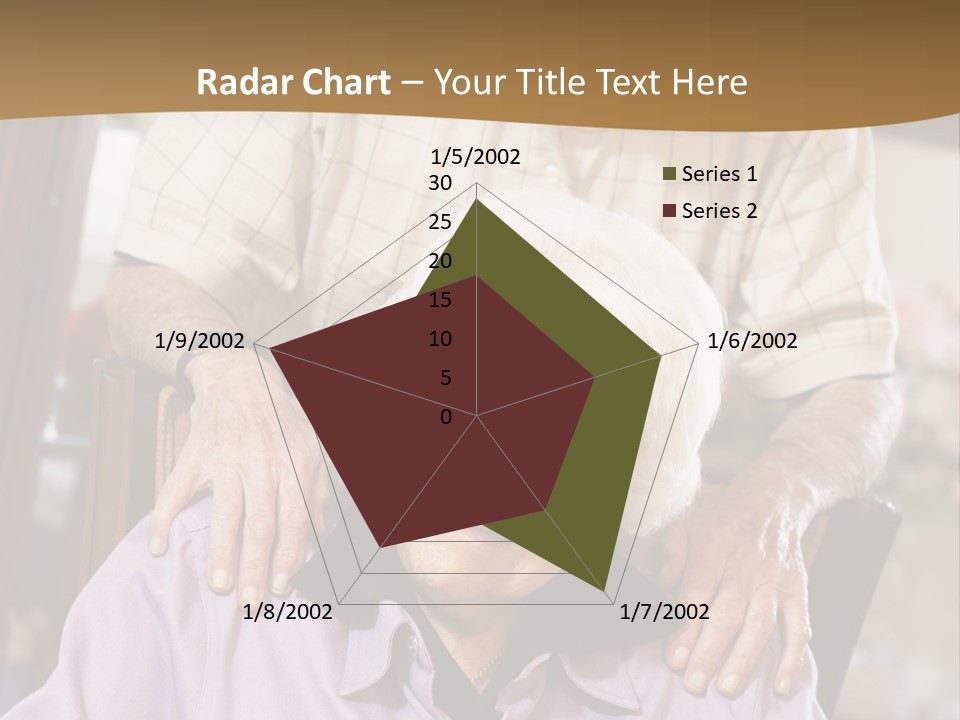 An Elderly Man Sitting In A Wheel Chair Next To A Woman PowerPoint Template