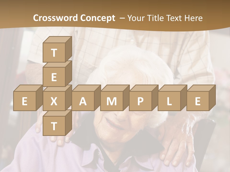 An Elderly Man Sitting In A Wheel Chair Next To A Woman PowerPoint Template