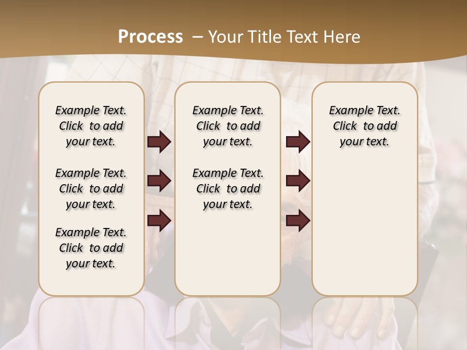 An Elderly Man Sitting In A Wheel Chair Next To A Woman PowerPoint Template