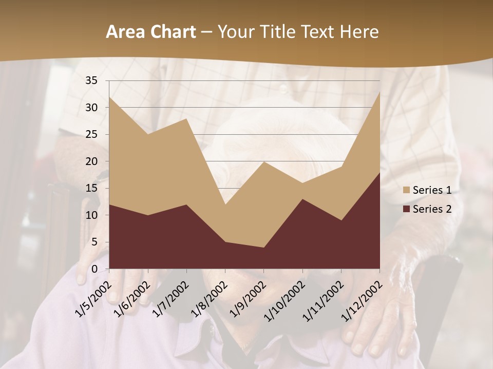An Elderly Man Sitting In A Wheel Chair Next To A Woman PowerPoint Template