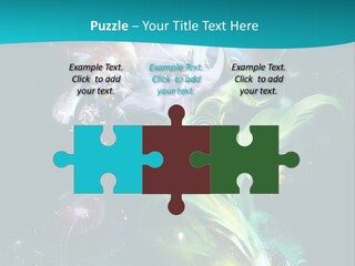 A Large Magic Flower Is Turned To The Right And A Little Flower Facing A Large Flower. Colourfully, Very Artistically And A Few Abstractly. PowerPoint Template