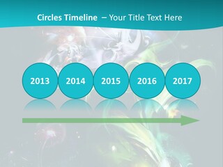 A Large Magic Flower Is Turned To The Right And A Little Flower Facing A Large Flower. Colourfully, Very Artistically And A Few Abstractly. PowerPoint Template