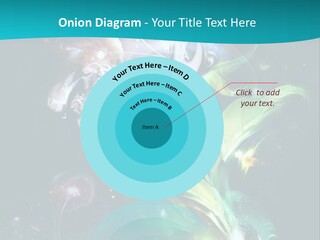 A Large Magic Flower Is Turned To The Right And A Little Flower Facing A Large Flower. Colourfully, Very Artistically And A Few Abstractly. PowerPoint Template