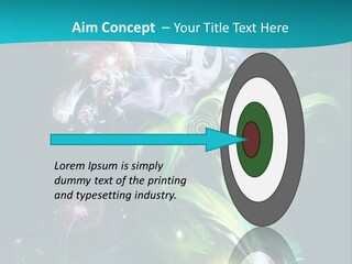 A Large Magic Flower Is Turned To The Right And A Little Flower Facing A Large Flower. Colourfully, Very Artistically And A Few Abstractly. PowerPoint Template