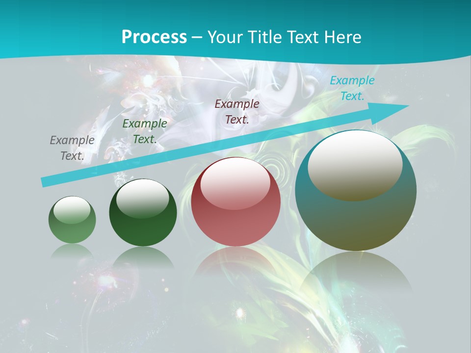 A Large Magic Flower Is Turned To The Right And A Little Flower Facing A Large Flower. Colourfully, Very Artistically And A Few Abstractly. PowerPoint Template
