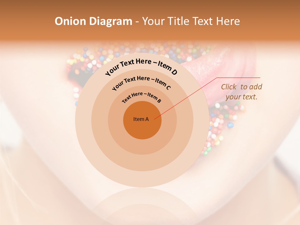 A Young Woman Blow Golden Glitter From Her Hands. PowerPoint Template