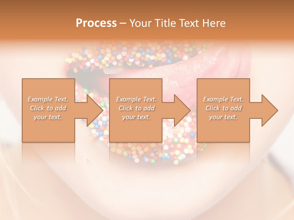 A Young Woman Blow Golden Glitter From Her Hands. PowerPoint Template