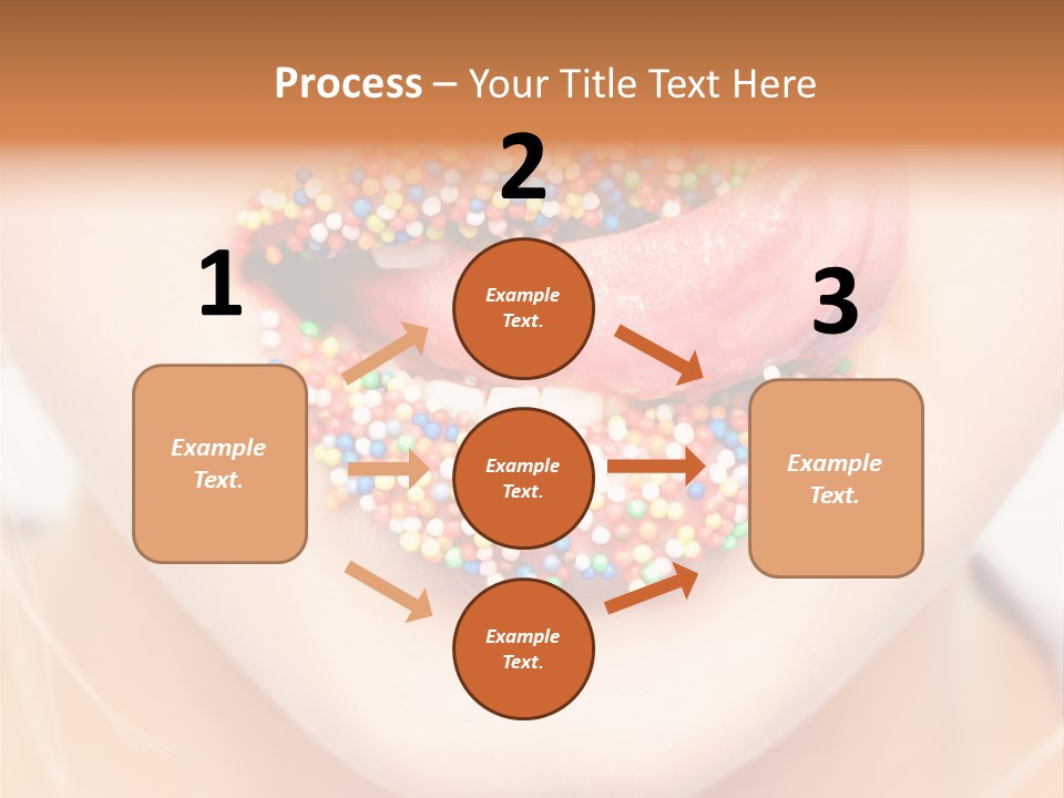 A Young Woman Blow Golden Glitter From Her Hands. PowerPoint Template