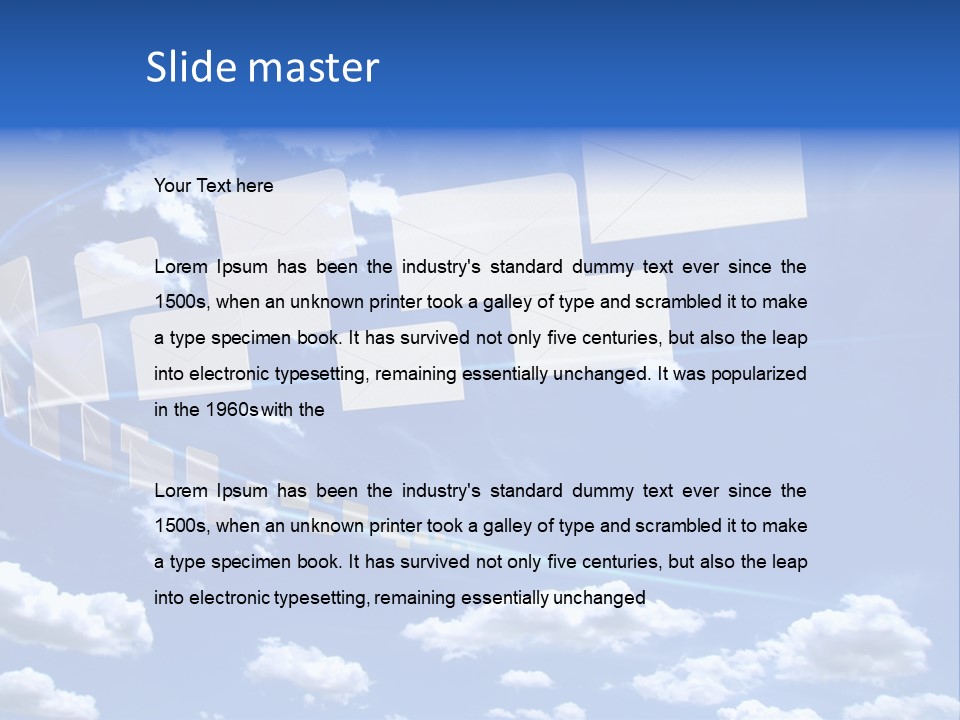 Sky Letter PowerPoint Template