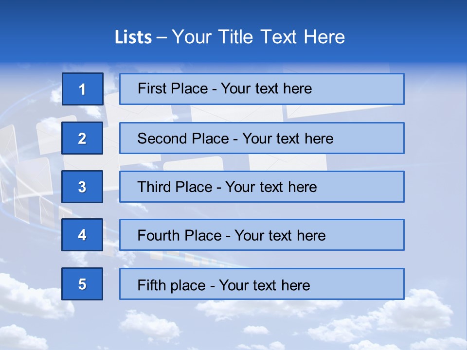 Sky Letter PowerPoint Template