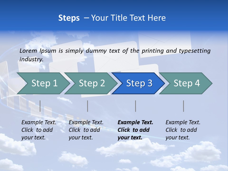 Sky Letter PowerPoint Template