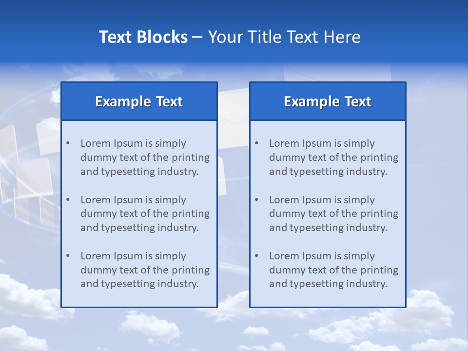 Sky Letter PowerPoint Template