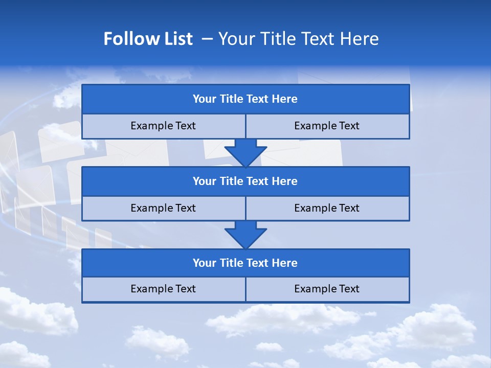 Sky Letter PowerPoint Template