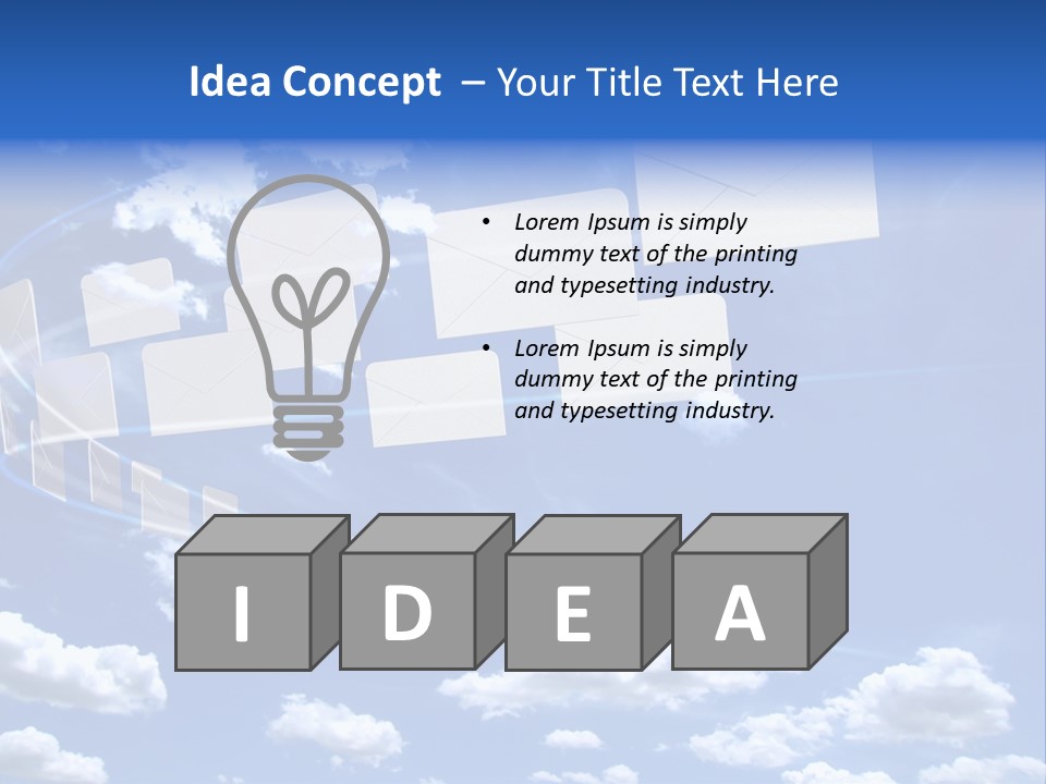 Sky Letter PowerPoint Template