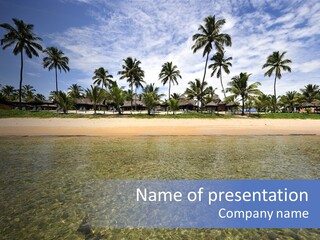 Two Workers On The Roof Of A Building Working On The Air Conditioning Unit. PowerPoint Template