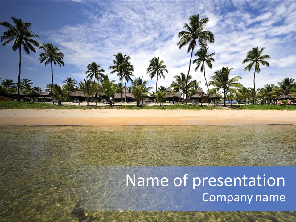 Two Workers On The Roof Of A Building Working On The Air Conditioning Unit. PowerPoint Template