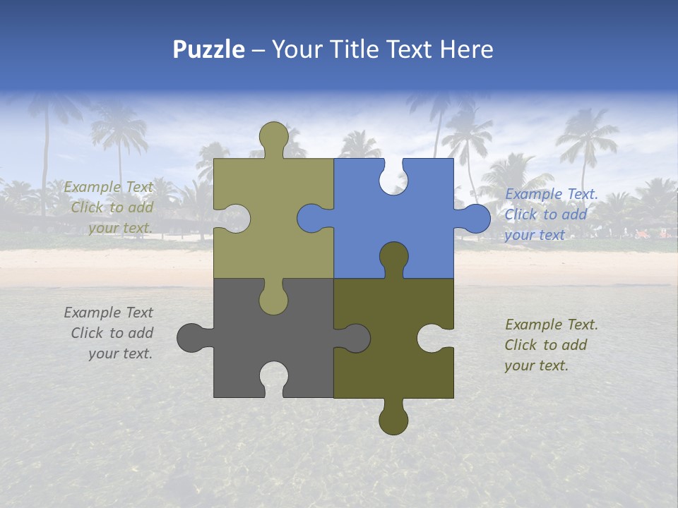 Two Workers On The Roof Of A Building Working On The Air Conditioning Unit. PowerPoint Template