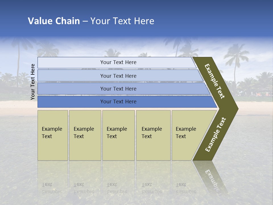 Two Workers On The Roof Of A Building Working On The Air Conditioning Unit. PowerPoint Template