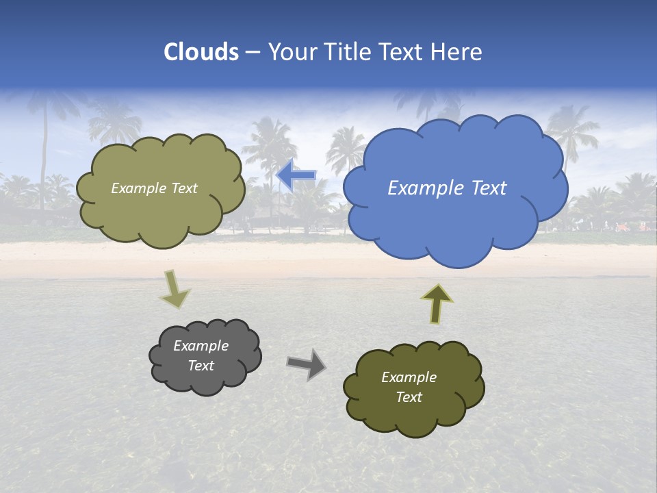 Two Workers On The Roof Of A Building Working On The Air Conditioning Unit. PowerPoint Template