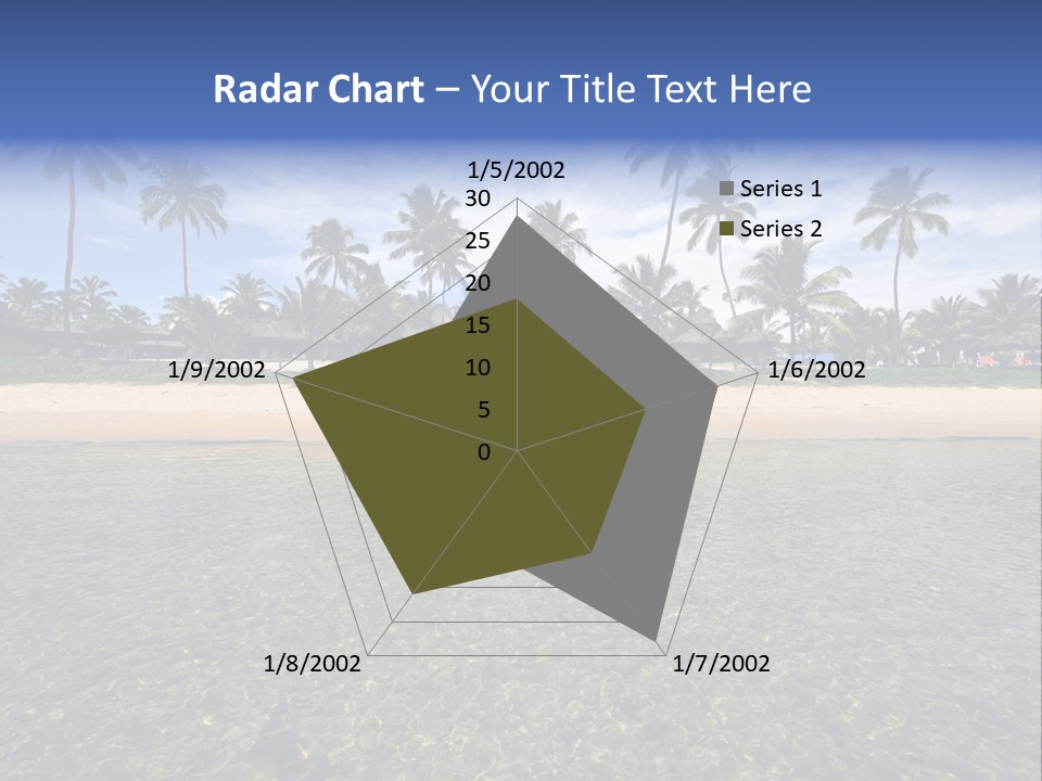 Two Workers On The Roof Of A Building Working On The Air Conditioning Unit. PowerPoint Template