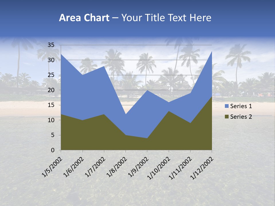 Two Workers On The Roof Of A Building Working On The Air Conditioning Unit. PowerPoint Template