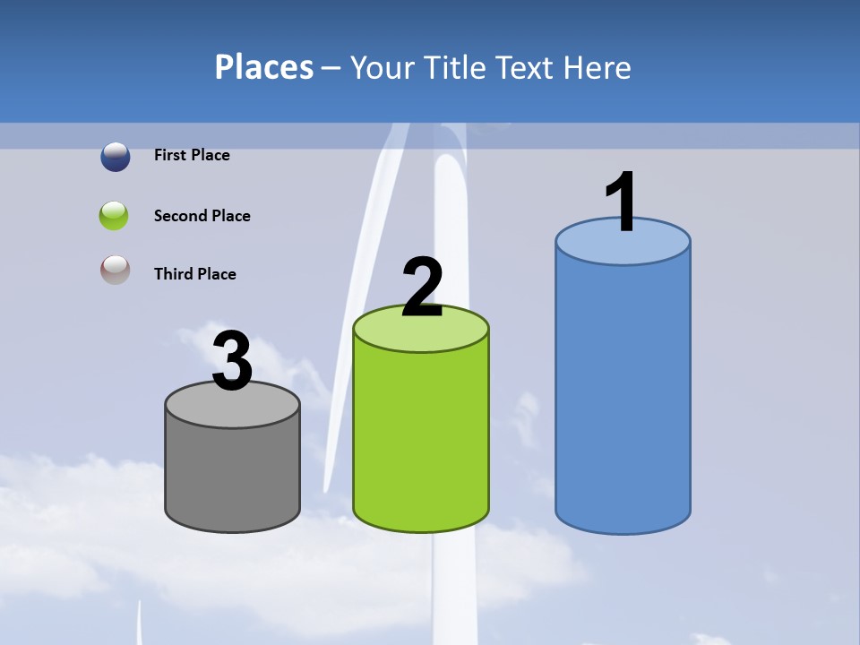 3D Rendering Of A Circle Of White Chairs And A Red One PowerPoint Template