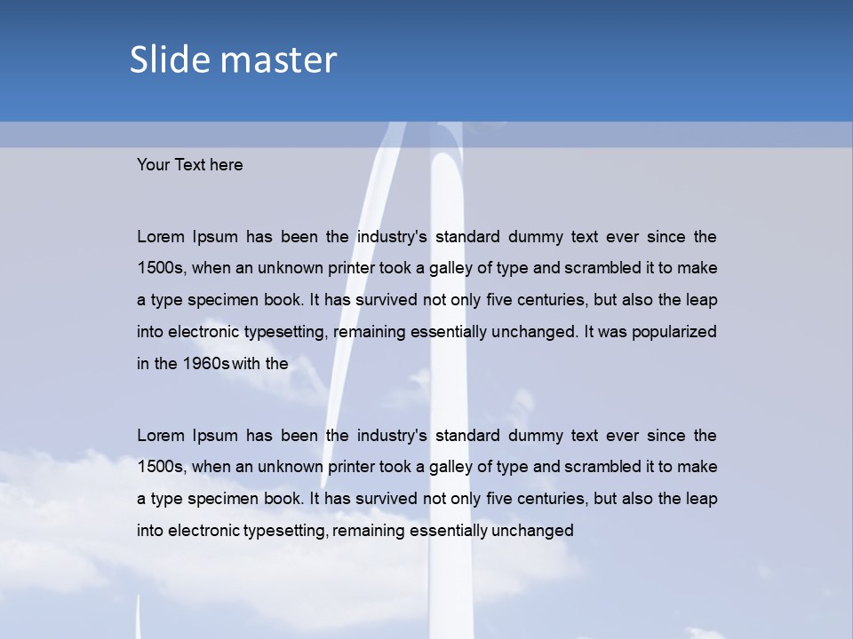 3D Rendering Of A Circle Of White Chairs And A Red One PowerPoint Template