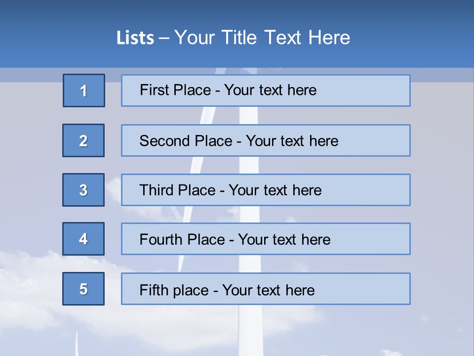 3D Rendering Of A Circle Of White Chairs And A Red One PowerPoint Template