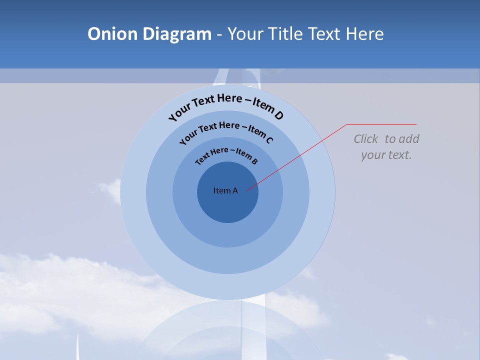 3D Rendering Of A Circle Of White Chairs And A Red One PowerPoint Template