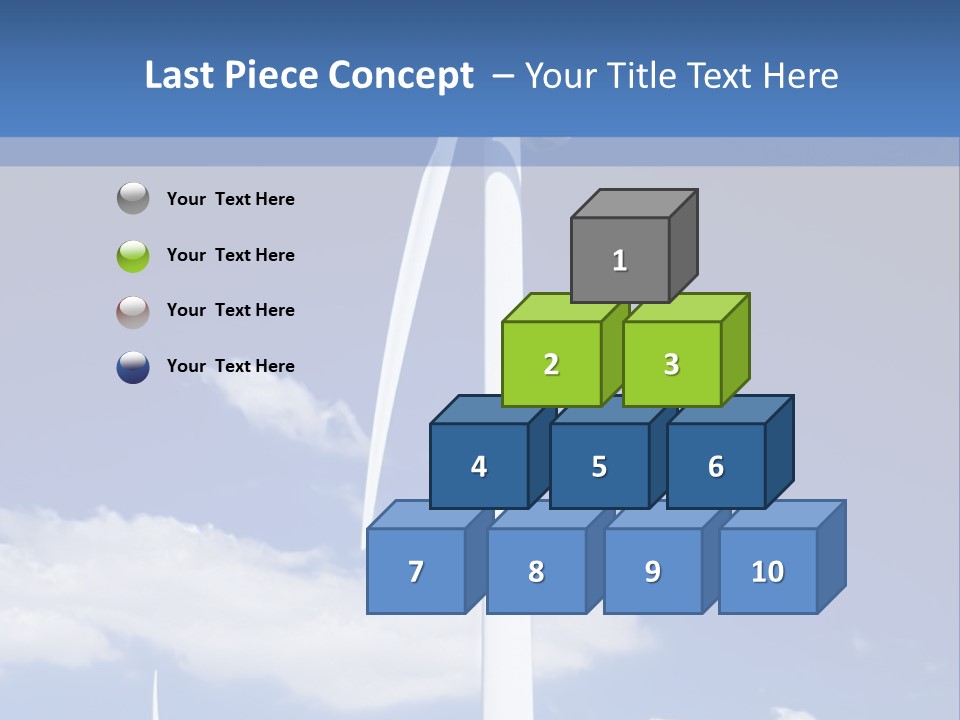 3D Rendering Of A Circle Of White Chairs And A Red One PowerPoint Template