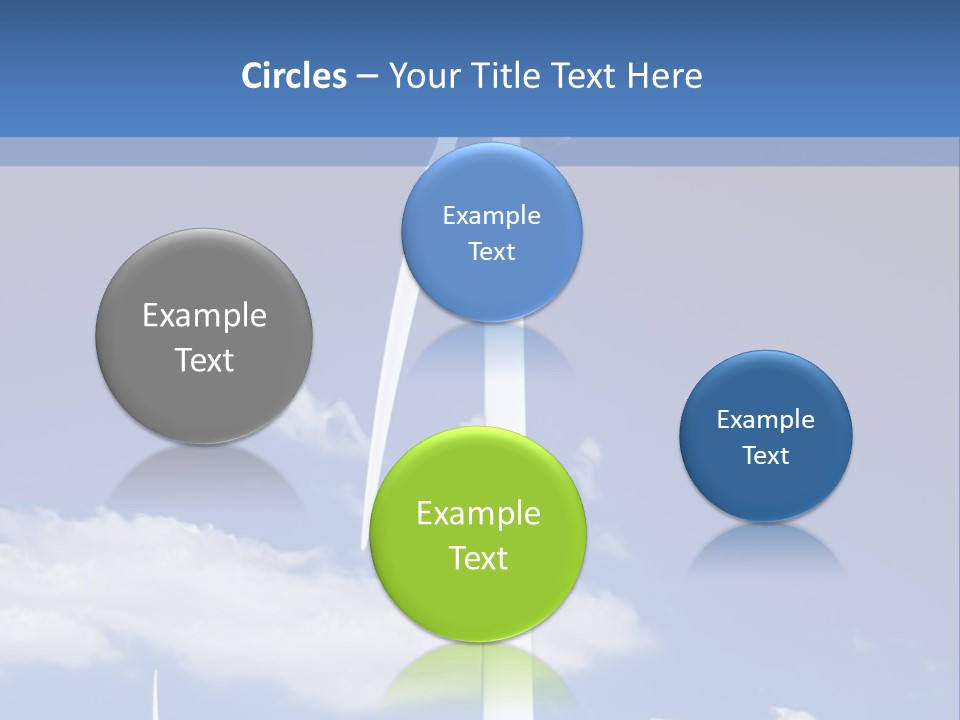 3D Rendering Of A Circle Of White Chairs And A Red One PowerPoint Template