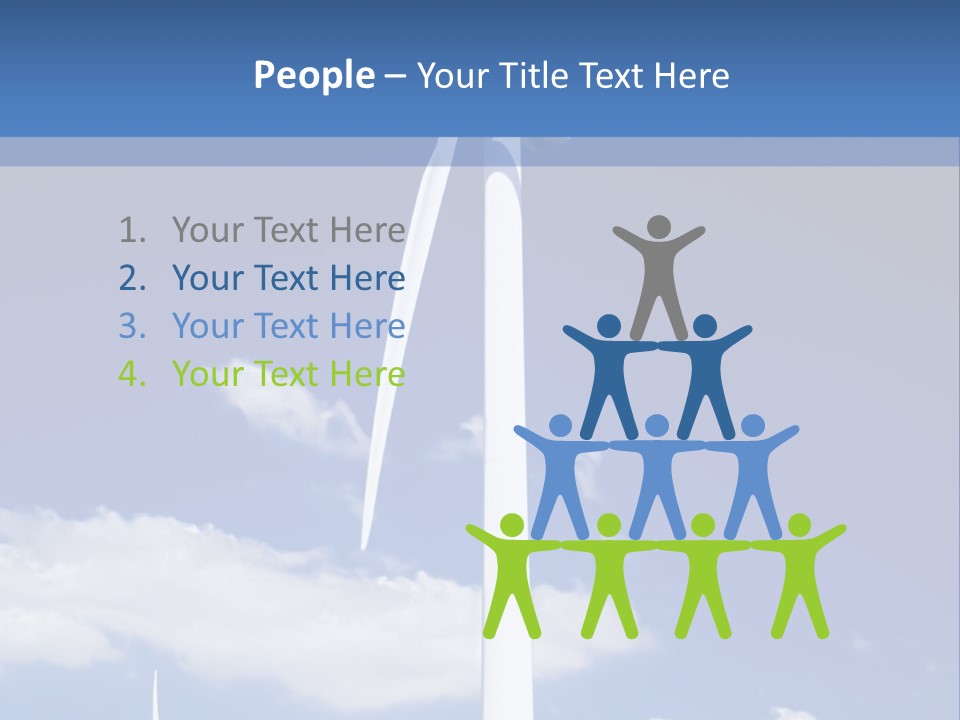 3D Rendering Of A Circle Of White Chairs And A Red One PowerPoint Template