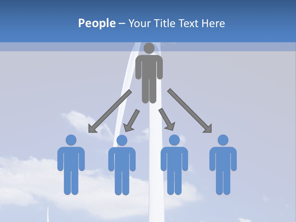 3D Rendering Of A Circle Of White Chairs And A Red One PowerPoint Template