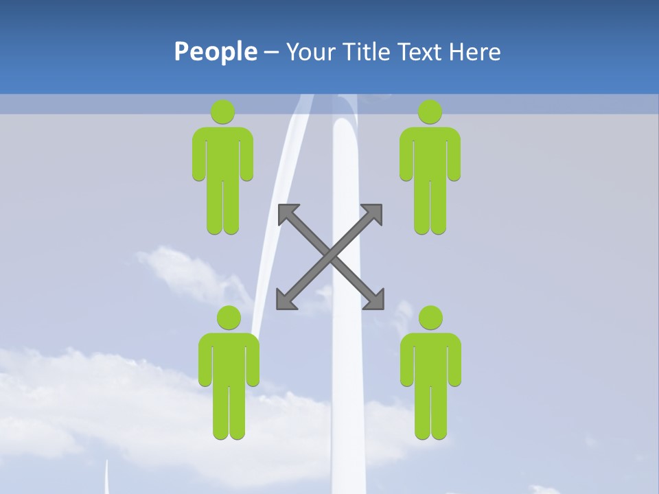 3D Rendering Of A Circle Of White Chairs And A Red One PowerPoint Template