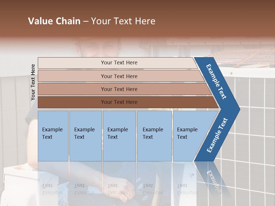 A Man Giving A Thumbs Up Next To An Air Conditioner PowerPoint Template