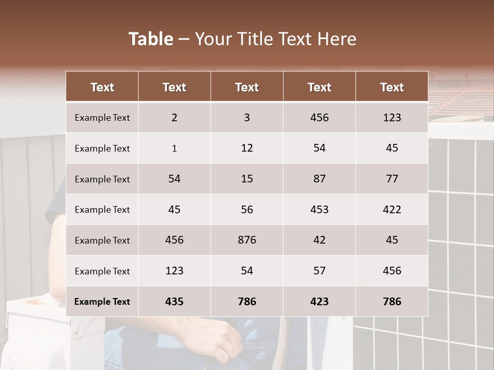A Man Giving A Thumbs Up Next To An Air Conditioner PowerPoint Template