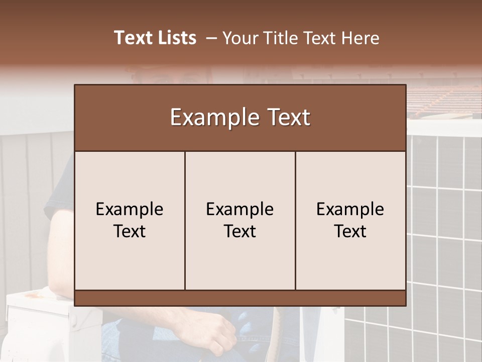 A Man Giving A Thumbs Up Next To An Air Conditioner PowerPoint Template