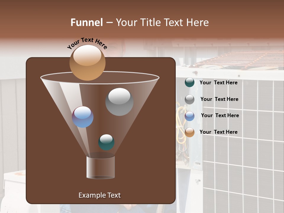A Man Giving A Thumbs Up Next To An Air Conditioner PowerPoint Template