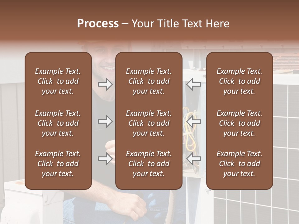 A Man Giving A Thumbs Up Next To An Air Conditioner PowerPoint Template